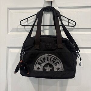 Kipling Black Bag with Davina Monkey
